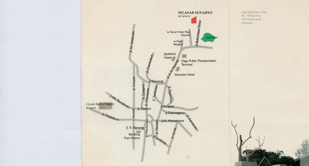 Map to Selasar Sunaryo Art Space